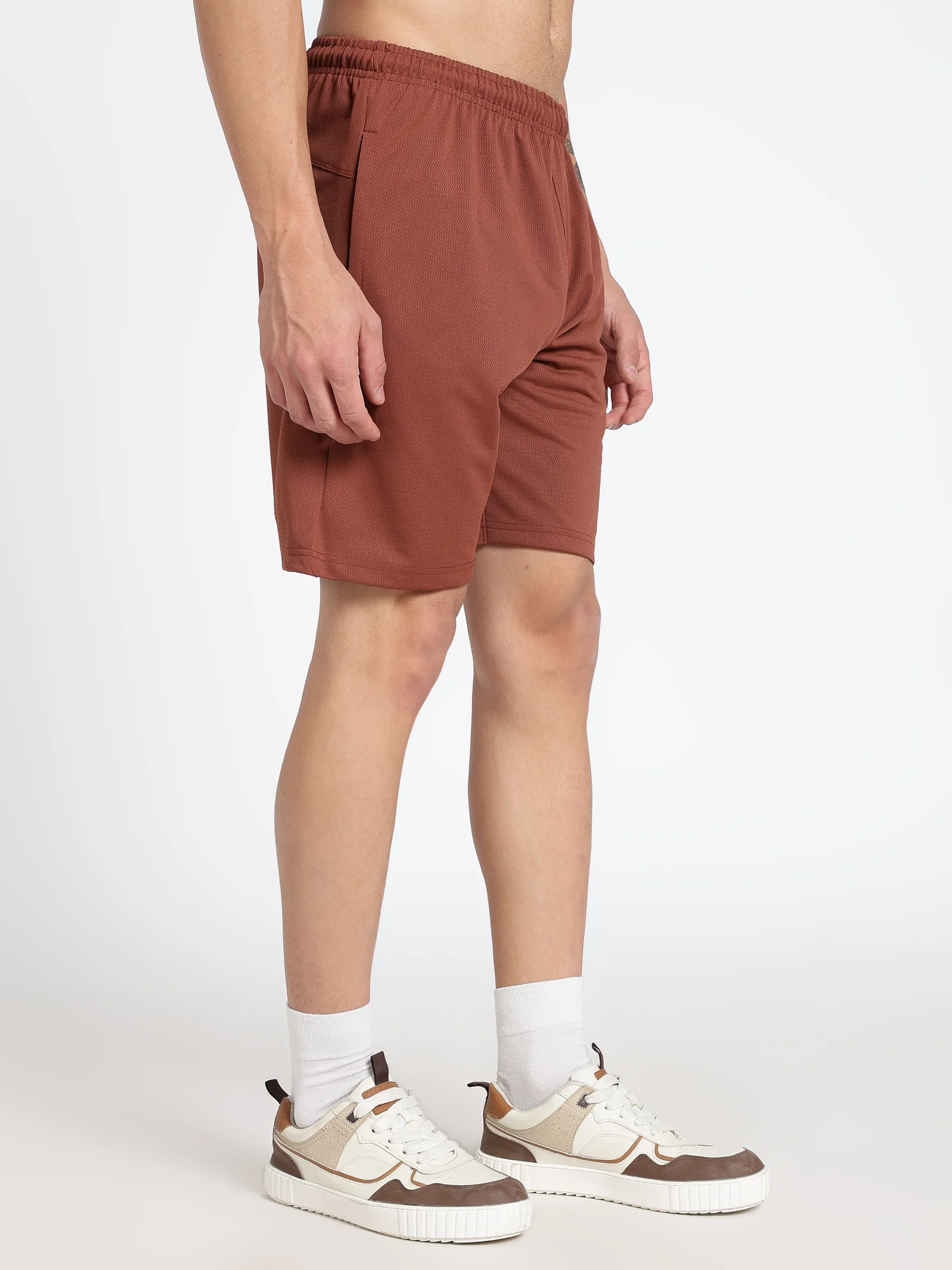 Polyester Shorts(Burnt Orange)
